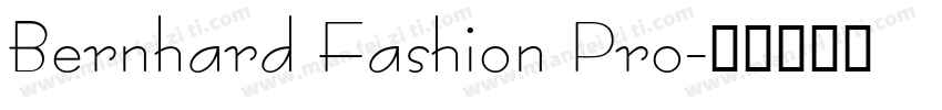 Bernhard Fashion Pro字体转换